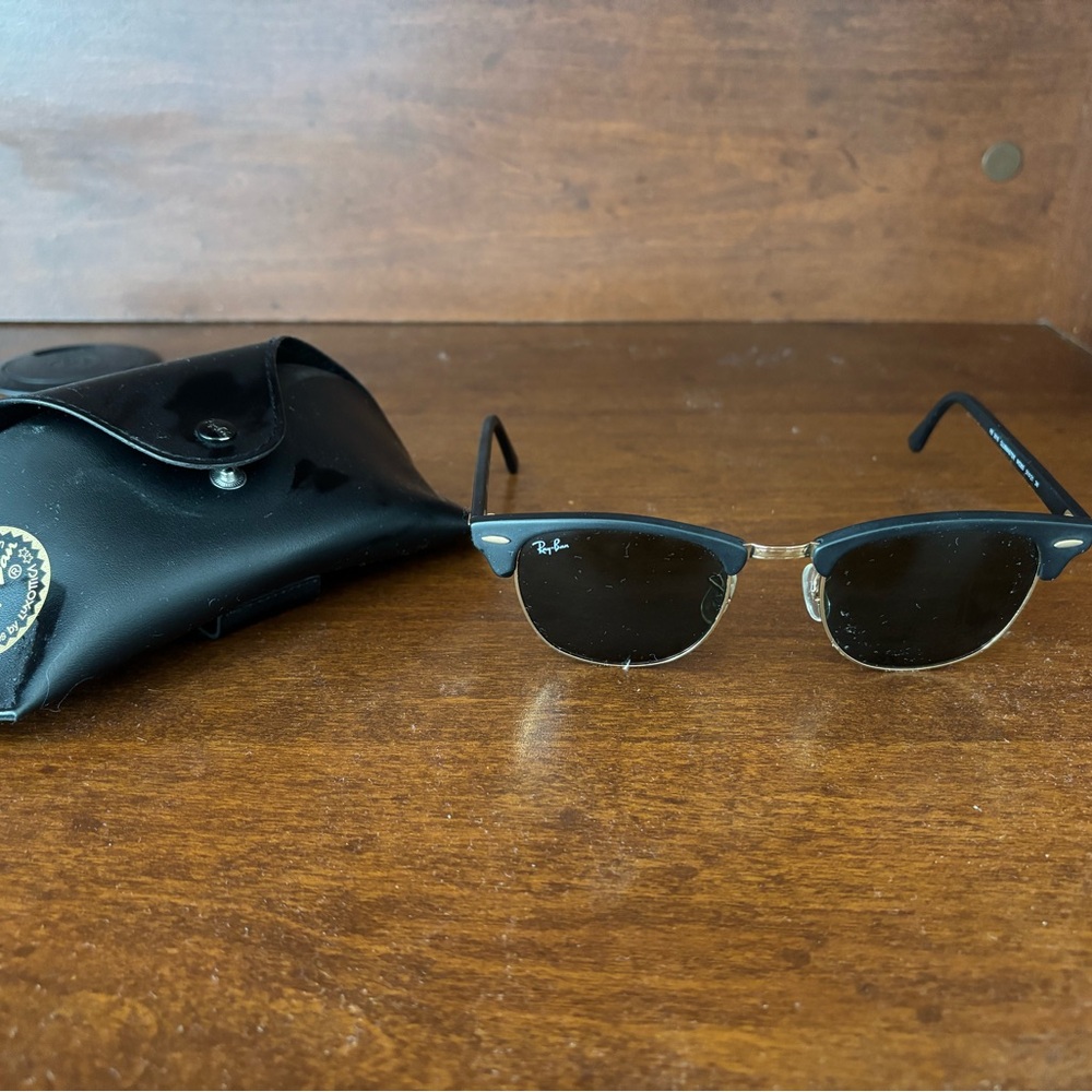 Ray-Ban Classic Black and Gold Sunglasses